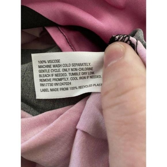 Christopher John Rogers for Target Pink/Black Striped Short Sleeve Maxi Dress - Picture 6 of 6